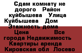 Сдам комнату не дорого › Район ­ куйбышева › Улица ­ Куйбышева › Дом ­ 112 › Этажность дома ­ 9 › Цена ­ 10 000 - Все города Недвижимость » Квартиры аренда   . Кировская обл.,Лосево д.